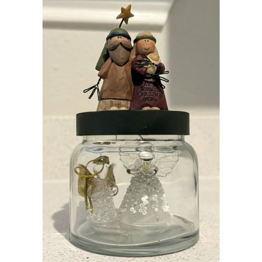 B Lloyd Christmas Nativity Figurine Love was Born on Christmas Morn 2 Angel